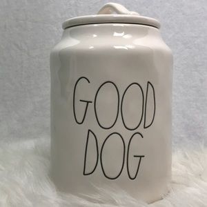 Rae Dunn Good Dog treat canister